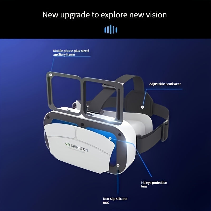 VR SHINECON G05A 3D VR Glasses Headset Virtual Reality Glasses For 4.7-6.0 Inches Android IOS Smart Phones Games 360 HD Movies