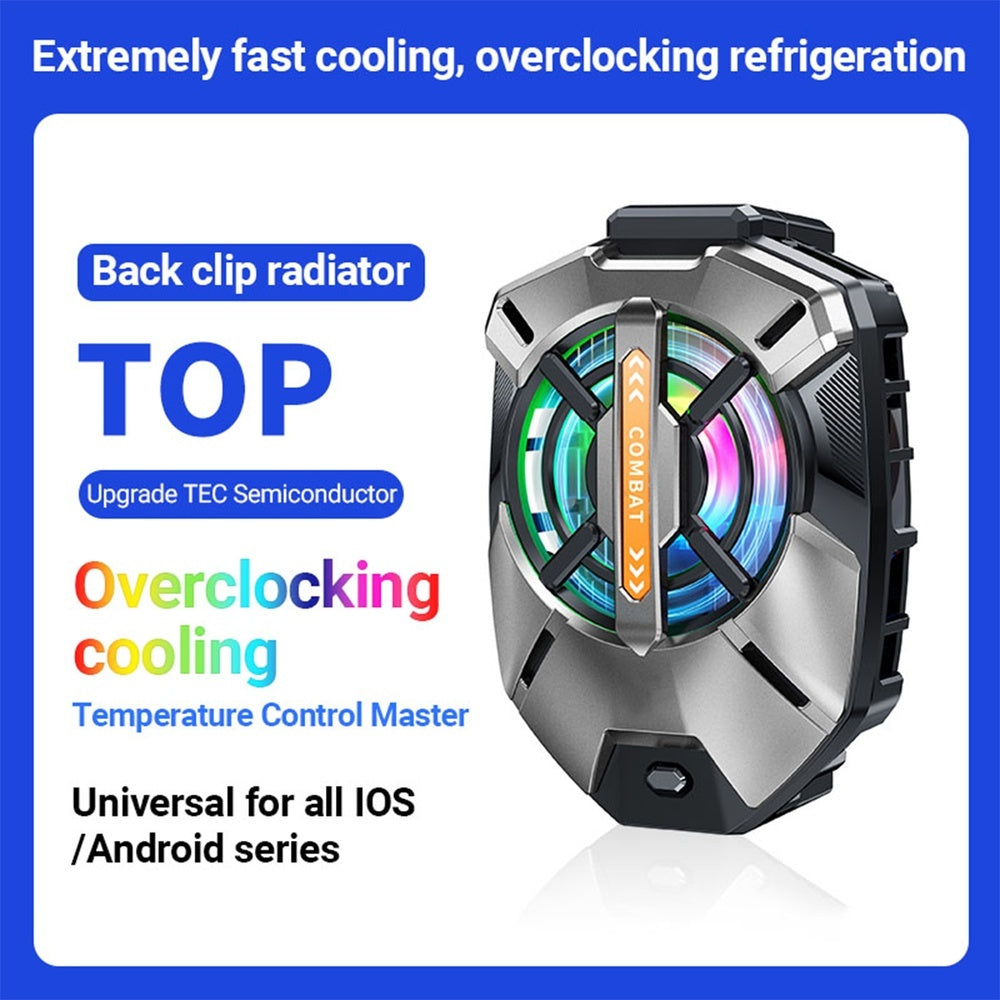 Cell Phone Cooler Black Shark Cooler Cellphone Radiator For 2.63-3.46 In IOS Android Semiconductor Heatsink Cooling