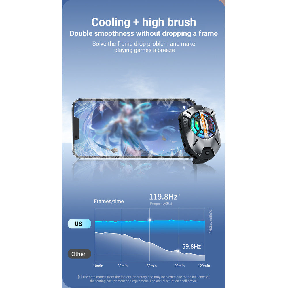 Cell Phone Cooler Black Shark Cooler Cellphone Radiator For 2.63-3.46 In IOS Android Semiconductor Heatsink Cooling