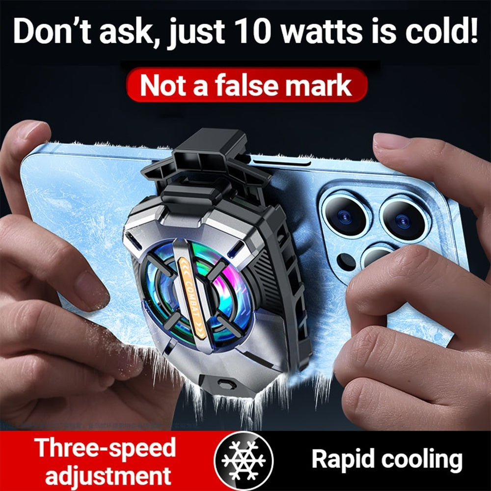 Cell Phone Cooler Black Shark Cooler Cellphone Radiator For 2.63-3.46 In IOS Android Semiconductor Heatsink Cooling